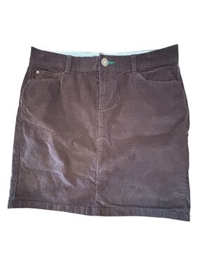 Tommy Hilfiger Brown Corduroy Mini Skirt Size 8 Preppy Y2K